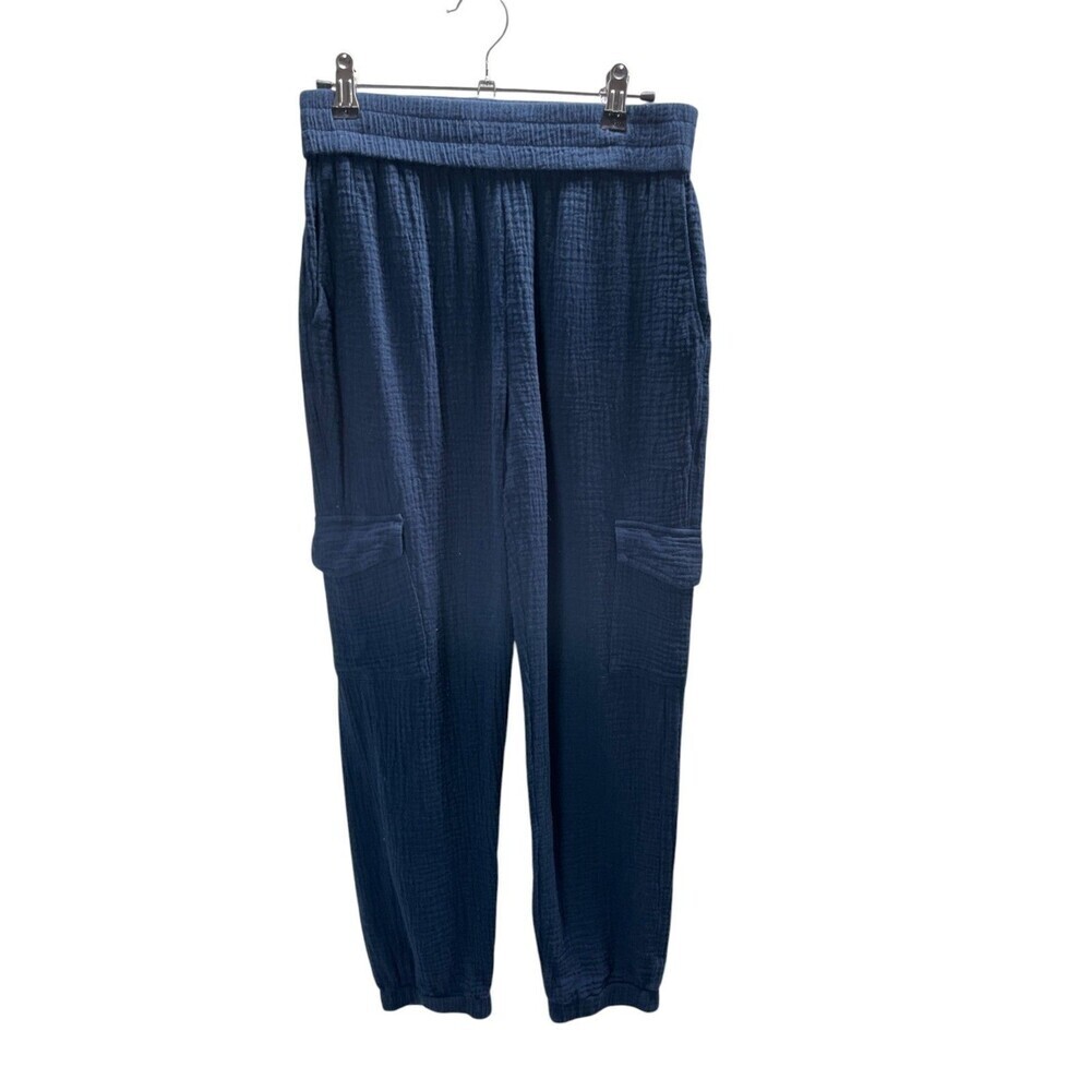 Soft Surroundings Pants Women's Size PXS Blue 100% Cotton Pull On Stretch
